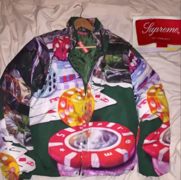 Supreme Casino puffer jacket - Picture 2 of 4